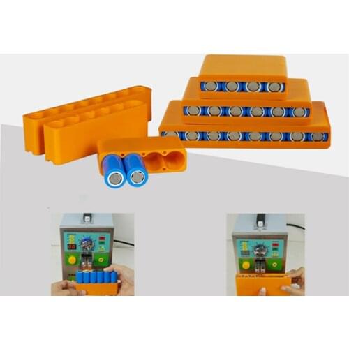 6 Section 18650 Battery Universal Spot Welding Fixture For Spot Welder Plastic battery spot welding fixture