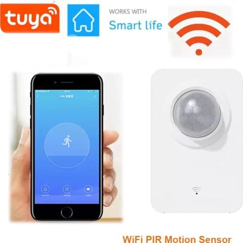Tuya WiFi PIR Motion Sensor Wireless Infrared Detector Smart Home Security Burglar Alarm Sensor Smart life APP Remote Control