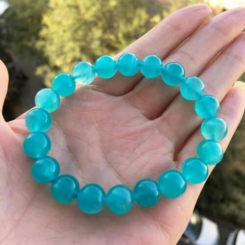 10mm Natural Mozambique Ice Green Amazonite Gems Round Beads Bracelet Woman Man Healing Stone Mozambique AAAAA 7mm 8mm 9mm 10mm
