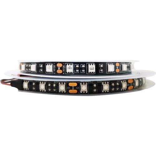 Black PCB 5050 UV Led Strip 5M DC12V 60leds Purple UV Ultraviolet Identify Money Flexible LED Tape Super Brightness
