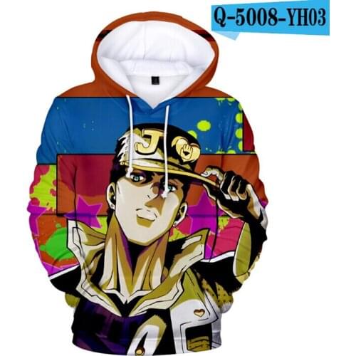 Comic JOJO 3D Hoodies Printed Men Fashion Women Sweatshirts children Streetwear Hoodies JOJO 3D Hoodie Kids Winter Sweatshirt