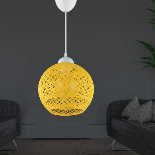 Mudulight Balle Yellow Ball Pendant Lamp Chandelier