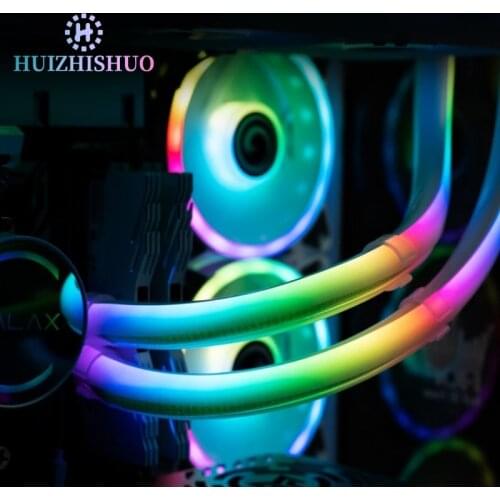 Galax Soft Tube ARGB Vest , For Water Cooling AIO Tube / Soft Tube , With A-RGB 5V Lighting Silicone Material Bendable