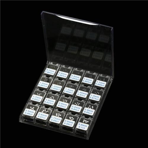 0.002ct to 0.1ct the size of the diamond weight cubic zirconia loose stone tools master tester sets