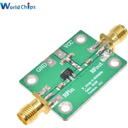 HMC580 RF Low Noise Power Amplifier Board Module Vpp=5V 22dB Gain DC 3.3-5.5V 88mA 1-1000MHz High Gain for Short wave FM radio