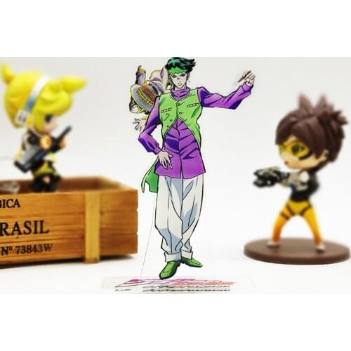 JOJO JOJOs Bizarre Adventure Kishibe Rohan acrylic stand figure model double-side plate holder cake topper anime games cool