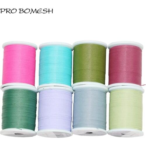 PROBOMESH 50M Rod Guide Tying Thread 150D Braided wire Polyester Fiber Material Guide Ring Fasten Line Rod DIY Build Accessory