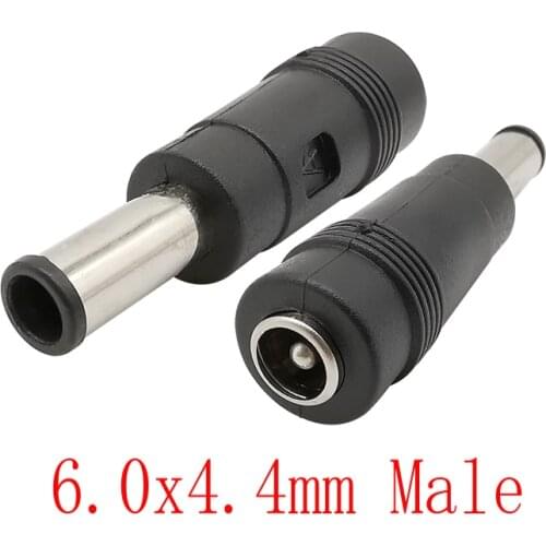 DC Socket Adapter DC 5.5x2.1mm Female to DC 6.0x4.4mm Male DC Power Jack Plug Connector Conversion Head for Laptop Charging