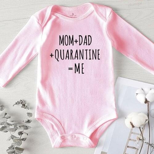 Print Mom+dad =me Winter Infant Clothes One Piece Jumpsuit Newborn Baby Cotton Rompers Toddler Boys Onesie Thing for A Girls