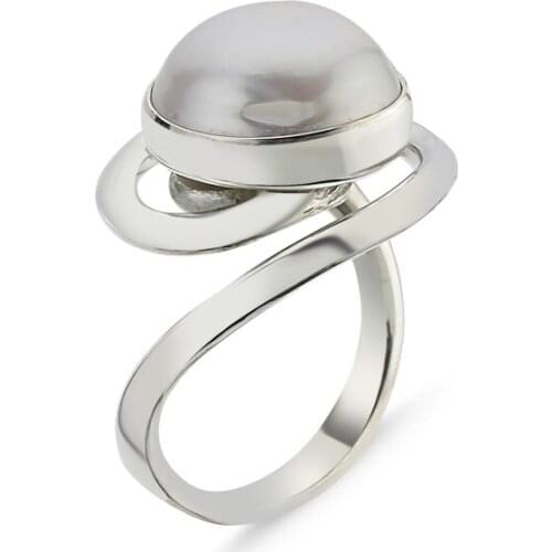 Silverlina Silver Pearls of Handwork Ring
