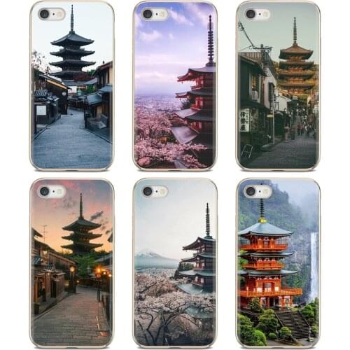 For Samsung Galaxy A10 A40 A50 A70 A3 A5 A7 A9 A8 A6 Plus 2018 2015 2016 2017 Custom Silicone Phone Case Japanese Temple Kyoto