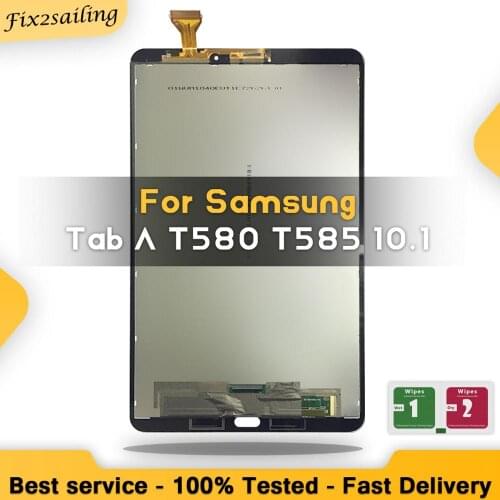 LCD For Samsung Galaxy Tab A 10.1 SM-T580 SM-T585 LCD Touch Display T585 Digitizer Assembly Replacement