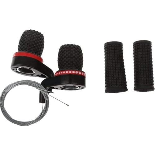 1 Pair Universal Shifter for MTB Road Bike Torsion Handlebar Grip Gear Speed Shifter