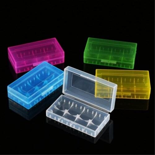 2Pcs 18650 Battery Case Holder 16340 18500 Battery Storage Box Protective Battery Container Box for 18350 CR123A Battery