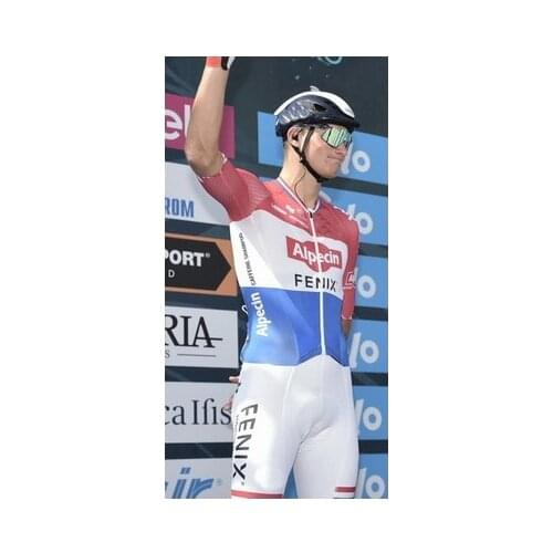 2020 Alpecin Fenix Team Netherland Champion Mens Cycling Jersey Short Sleeve Bicycle Clothing With Bib Shorts Ropa Ciclismo