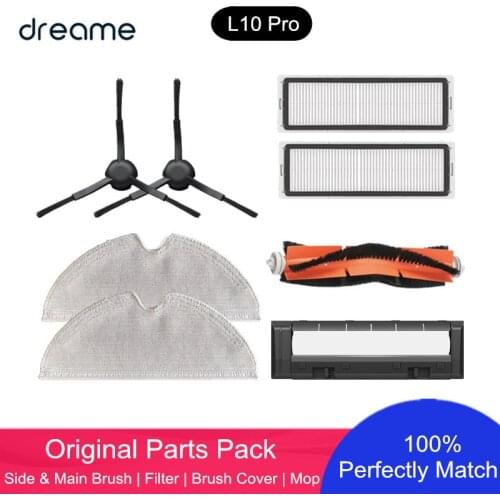 Original Robot Cleaner Accessory for Dreame L10 Pro Dreame Side Brush & Cover Trouver Mop Cloth Main Brush HEPA Filter Optional