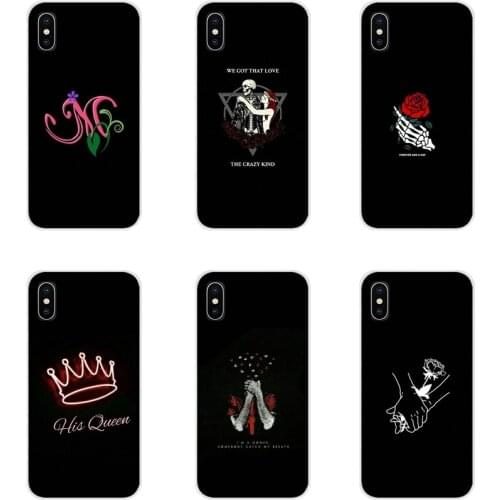 Simple Flower Rose King Queen For Samsung Galaxy A3 A5 A7 A9 A8 Star A6 Plus 2018 2015 2016 2017 Accessories Phone Shell Covers