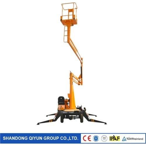 Qiyun Diesel and Battery 8 m 10 m 12 m 14 m boom lift for Pick Fruits with CE ISO Articulated Boom Lift