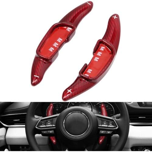 Carbon fiber Car Steering Wheel Shift Paddle Extension Shifter For Mazda 3 6 CX-4 CX4 2013 CX5 CX-5 2016-2018 & Atenza Axela