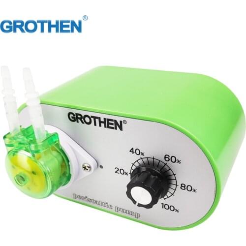 GROTHEN G329A Peristaltic Pump 100-240V 15ml/min-95ml/min Adjustable Flow Rate Food Grade Platinum Vulcanized Silicone Tube