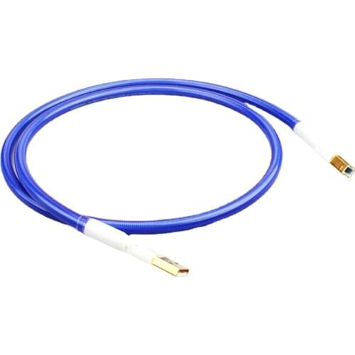 Copper Silver Plated USB A To B Sound Card Cable DAC Audio Digital Cables