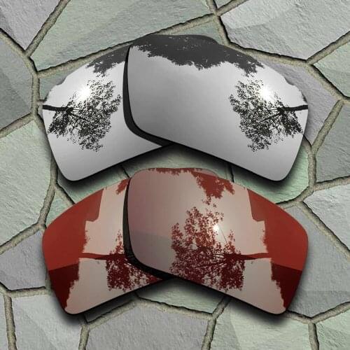 Chrome&Bronze Brown Sunglasses Polarized Replacement Lenses for Oakley Eyepatch 2
