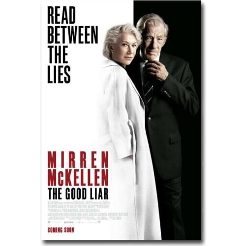 JJ0250 The Good Liar 2019 Movie Mirren McKellen Film Silk Poster Art Light Canvas Home Decoration