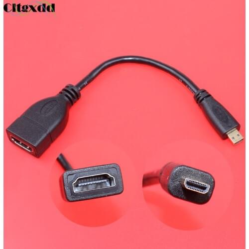 Cltgxdd 1080P Micro HDMI Converter Micro HDMI Male to HDMI Female Small to big HDMI Adapter cable for tablet pc tv mobile phone