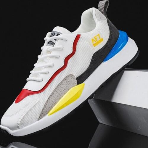 Summer Non-slip Casual Sneakers Men Retro Breathable Mesh Chunky Shoes Men Color Matching Sneakers Outdoor Autumn SportsShoes