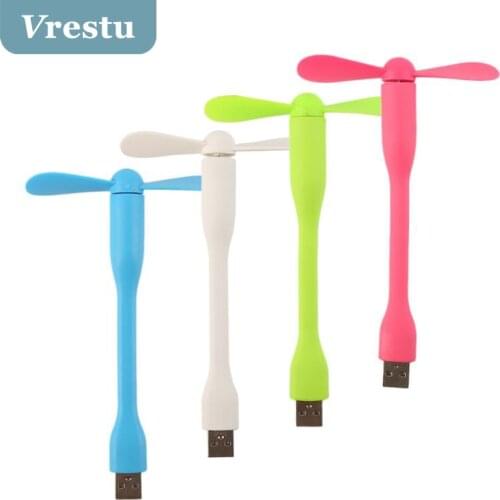 Hot Sale Fashion Flexible USB Mini Fan Portable Bendable Cooling Fan for PC Power Bank USB Device USB Lamp LED Light Pocket Size