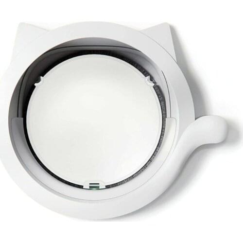 Small Round Cat Door with 4-way Lock Pet Plastic Window Lockable Safe Gate for Kitten Dog