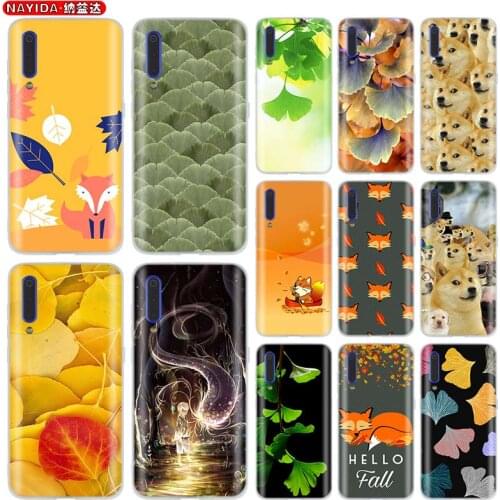 Soft Silicone Case For Xiaomi 11 Ultra 10 9 8 a2 a3 Lite Mi 9 9se 6x 5x Cc9 8 9 11Pro Cover Phone Cover Ginkgo biloba