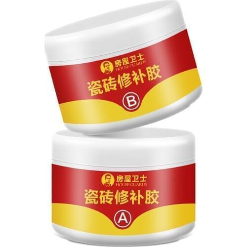 100g Light Gray Tile Repair Agent Ceramic Paste Floor Adhesive Strong Adhesive Marble Super Fix Repair Home Floor Tiles Grout
