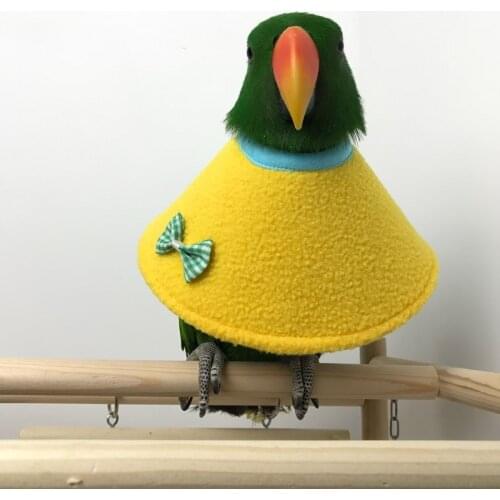Parrot Neck Sleeve Elizabethan Bird Recovery Collar for Rodents Adjustable Soft Padded Neck Full Body Coverage Goffins Cockatoo
