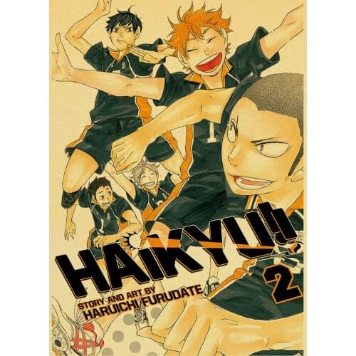 Japan Anime Haikyuu!!Series Retro Poster Anime Wall Decor Poster Wall Decor Art Decor Cartoon Home Decor Quality Canvas Painting