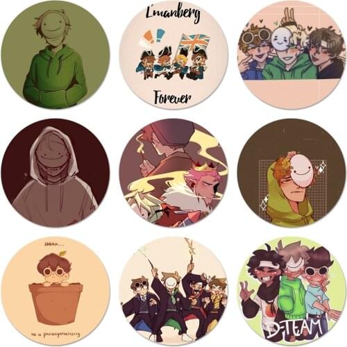 Dream Smp Badge Brooch Pin Accessories For Clothes Backpack Decoration gift 58mm