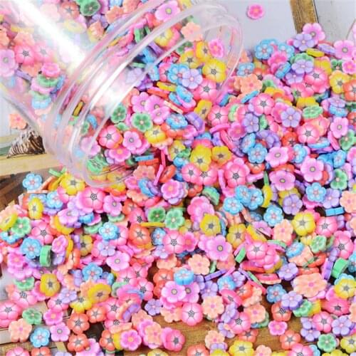 1000Pcs/pack Cute Fruit/Animals/Flowers Slices 3D Nail Art DIY Designs Nail Slices For Slicing Nail Art Decoration PB10