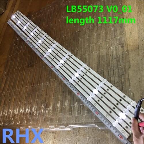 12piece/lot LB55073 V0_01 LCD TV backlight bar LB55073V0_01 LB55073V1_02 55PUS7303 TPT550U2 100%NEW