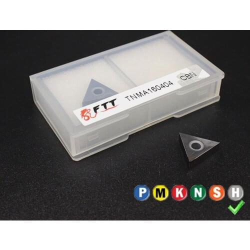 2PCS TNMA160404 CBN HRC60 External Turning Tools Carbide insert High quality Lathe cutter Tool