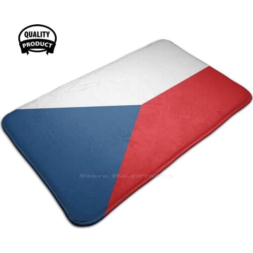 Flag Of The Czech Republic Flag Czech Republic Czechoslovakia 3D Soft Non-Slip Mat Rug Carpet Foot Pad Flag Of The Czech