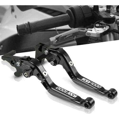 Motocycle Accessorise CNC Aluminum Adjustable Folding Brake Clutch Levers For Aprilia RSV1000 RSV 1000 2011-2014 2012 2013