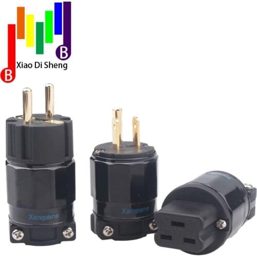 Audio FI-31 pure Copper AC Power Electrical Male female connector 20A NEMA IEC IEC Plug US EU C19