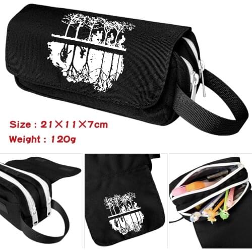 Stranger Things Cartoon Pencil Case Boys Girls Pen Bags Stationary Bag Women Makeup Bag Cosmetic Cases