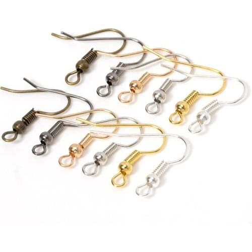 Color Earrings Found Diy Jewelry Clasp Earring Hook Making Supplies for Jewelry Making Accessories 200 Pieces/Lot 6