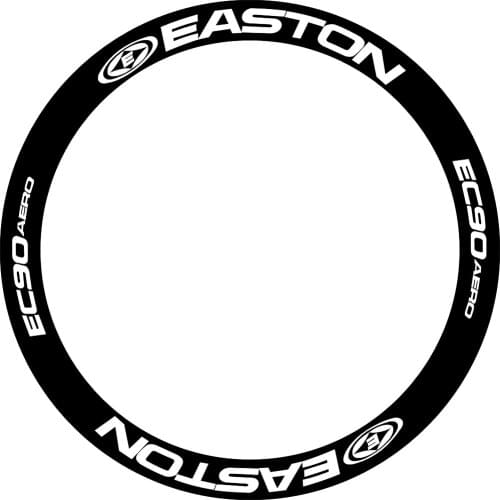 TWO WHEELS EC90 Carbon Wheel Stickers Rims Decals Waterproof Sticker Reflective For 40/45/50/55/60mm Bicycle Bike