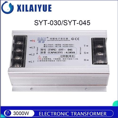 Electronic transformer 3000W for servo motor driver AC 380V to AC 220V Electronic transformer 3000W for servo motor driver AC 38