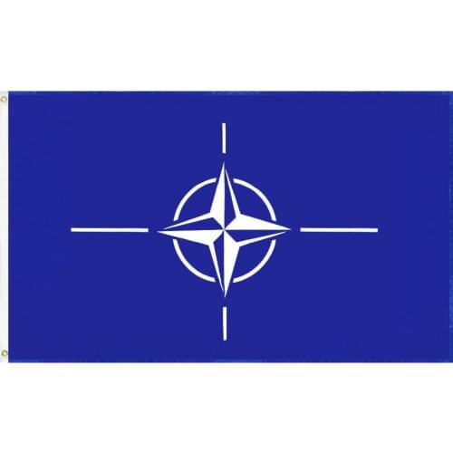 JiaHao Wholesale 100% Polyester Double Stitched Stock 3x5ft NATO Flag