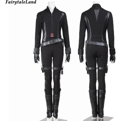 Halloween Carnival Cosplay Natasha Costume Superheroine Widow Jumpsuit Custom Made Captain Outfit Natalia Bodysuit