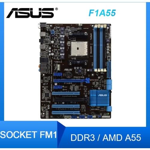 FOR ASUS F1A55 FM1 A55 PC Motherboard supports A8 3870K/X4 641 ATX Original Desktop Motherboards Set