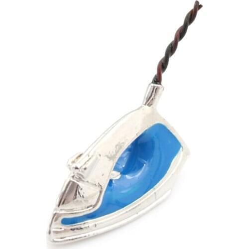 1:12 Cute Mini Dollhouse Adornment Iron Clothes Miniature Room Model Tool 1 X Dollhouse Miniature Iron